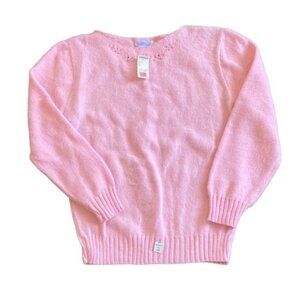 Vintage Arielle NY Sweater Women's 42 Pink Montgomery Ward Bateau Neck Soft NWT
